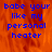 Blue pixelated text reads "babe your like my personal heater" over an orange flame-like background with a gray on the right