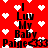 Red background with white pixel hearts and black text reading 'I Luv My Baby Paige<333' in a repeating pattern
