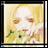 Pixelated anime-style buddy icon featuring a blonde character with closed eyes holding flowers, next to "Anime IM" and "com" text on black background.