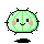 Four pixel-art cactus icons arranged in a , each with green segmented body, black square eyes, pink cheeks, and smiling mouth, with black shadow beneath