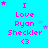 A static image with cyan background displays repeated text "I Love Ryan Sheckler <3" in pink and purple pixelated font, surrounded by small stars.