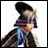 A pixelated anime-style character with dark hair and blue accents on a white background, next to text reading "Anime IM" and "COM" on a black background.