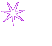 Static image of multiple purple and white star-shaped sparkles scattered across a solid gray background.