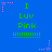Blue background with green text "I Luv Pink" and dotted lines, surrounded by pink star-shaped animations.
