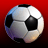 Pixelated soccer ball on red gradient background with white text reading 'UNITED, UNITED' in blocky font.