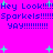 Pixelated text and green plus signs on a bright pink background with repeated phrases and punctuation variations.