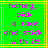 Green background with yellow lines and pink pixelated text reading 'honey, pick a face and stick with it!' in two identical