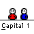 Pixel art of two stick figures in red and blue shirts with speech bubbles showing text like "I4GOTMY" and "U??."