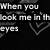 Black-and-white animated icon with white text and heart outlines on a dark background, displaying partial song lyrics.