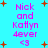 Pixelated text and star shapes on a cyan background with pink and orange elements.