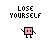 Pixel art character with pink square body and black limbs in three of three, each showing sequential arm movements from left to right