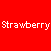 Pixelated character with red hair wearing a pink hat with a strawberry, white dress, red jacket, green striped socks, and brown shoes on a light background with white dots.