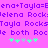 Pixelated purple text on bright pink background with green and gray star-like symbols, animated to alternate between two symbol arrangements.