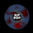 Animated contact sheet showing three frames of a circular hip-hop themed buddy icon with blue and red swirling background, featuring text and abstract shapes in motion.