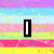 Four distinct pixelated text icons arranged in a , each with unique backgrounds and lettering styles