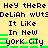 Pixelated text on a yellow background with green horizontal bars, displaying repeated phrases and partial words in black pixel font.