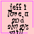 A pink square icon with black pixelated text reading "jeff i love u go d ght gys wtf" and a purple border, featuring a small pink heart in the bottom-right corner.
