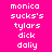 Pixelated text on four colored quadrants: pink, purple, blue, and magenta with white lettering.