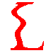 Red stylized letter L shapes on gray background, two variations with different internal line patterns.