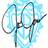 Four- of pixelated images with blue text overlays: 'Happy', 'Joe', and 'Birthday' on individual , plus a stylized signature