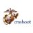 A pixelated icon shows a brown and white dog-like figure with dark ears, positioned next to the word 'comcast' in lowercase gray letters on a light background.