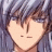 A pixelated anime-style character face with light purple hair and closed eyes on the left, next to a black background with white text "Anime IM" above smaller stylized text "COM" on the right.