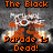 Two side-by-side pixelated images of a character with orange hair and white glasses, each displaying 'The Black' text above and 'Parade is Dead!' below.