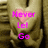 Pixelated image with pink text reading 'Never Let Go' over a beige background featuring vertical lines and dark shapes.