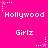 A static image with a bright pink background featuring repeated text and star symbols in white pixelated font.