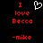 A static pixel art image with red text and a white heart symbol on black background.
