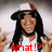 A person with long dark hair wearing a white and red cap and white shirt appears in two side-by-side frames with different text overlays.