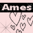 Animated contact sheet showing two frames of a buddy icon with pink background, black banner text, and pixelated heart symbols.