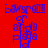 Four- of pixelated text on solid backgrounds with blue lettering, each showing identical content but varying background colors