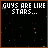 A 5x5 contact sheet of animated frames showing a pixelated text animation on a black background with star-like speckles, where the phrase "GUYS ARE LIKE STARS..." transitions to "THERE ARE OVER A MILLION OF THEM" and then to "BUT ONLY ONE CAN MAKE ALL YOUR DREAMS COME TRUE".