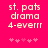 Pixelated text and symbols on a bright pink background with two identical static frames side-by-side.