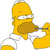 Pixelated yellow cartoon character with brown nose, white eyes, and gray limbs holding a golden object against white background.