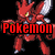 Pixel art featuring three Pokémon characters with overlaid text reading "Pokemon is awsome" on a black background.