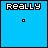 Animated pixel art with blue background showing text changes from 'REALLY' to 'WANNA COOKIE', dot patterns, and cookie icons