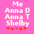 Pixelated text on pink background with red heart symbols, showing two variations of the same design.