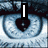 A four- shows a blue eye with a heart-shaped pupil, pink 'Love' text over sand hearts, colored dots on white, and 'Tristan' text below dots