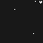 Animated icon with blue and white pixelated text 'ABOUT US' forming heart shapes against a black background, surrounded by stars and plus signs.