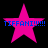 Four pink star-shaped icons with blue text reading "TIFFANI!!!!!" arranged in a on black background