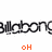 Pixelated black text repeats horizontally with orange text below, showing partial character variations in the lower right.