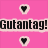 A static image with a pink background featuring two heart symbols and the text "Gutantag!" on the left, and German words "Auf Wiedersehen" on the right.