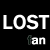 A contact sheet of three animated frames showing a pixelated 'LOST' text design with 'fan' and heart symbols on black background, partially cropped in bottom-right corner.