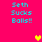 Cyan text reading "Seth Sucks Balls!!" on a bright pink background with two pixelated hearts, one yellow and one orange.