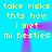 Yellow pixelated text on bright blue background with purple gradient shapes forming a frame-like structure.
