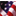 Static pixelated image with dark, purple, red, and white color blocks forming an abstract pattern.