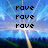 Pixelated image with three identical text lines reading 'rove' against a blue sky background featuring light rays and green ground elements.