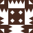 Brown and white pixelated icon with four white crosses on a brown square, surrounded by brown triangular shapes against a white background.
